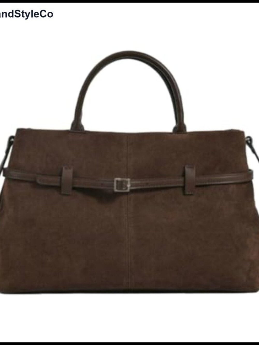 Vintage Suede Slouchy Hobo Bag Retro Buckle Shoulder Crossbody Satchel Purse